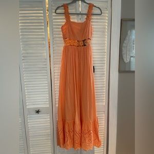 Orange maxi dress